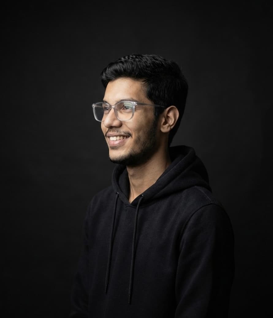 Aniket Mandloi — side profile portrait